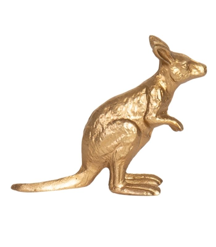 kangaroo cast iron door stop/ paper weight - 1