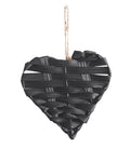 Birch Black Woven Heart Small 22cm