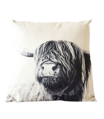 Bovine Monochrome Solo - Indoor Cushion Cover - 45x45