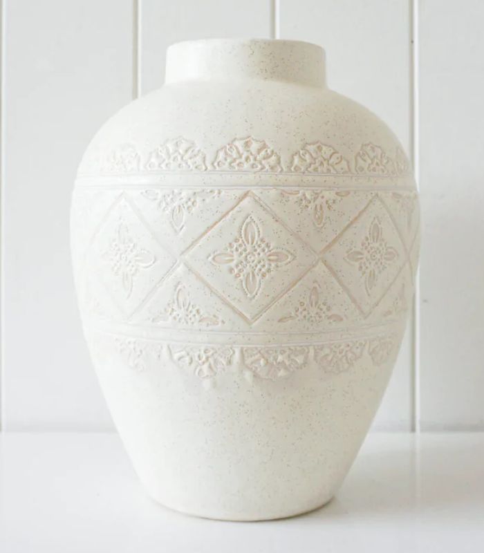 Victoria Vase - Medium - Antique White | Ink You