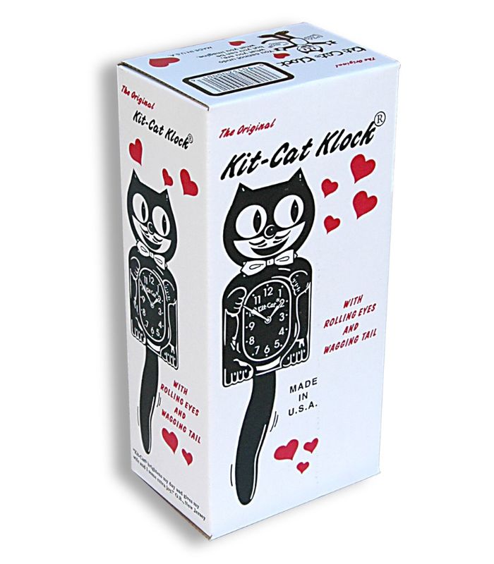 kit-cat clock classic black - 1