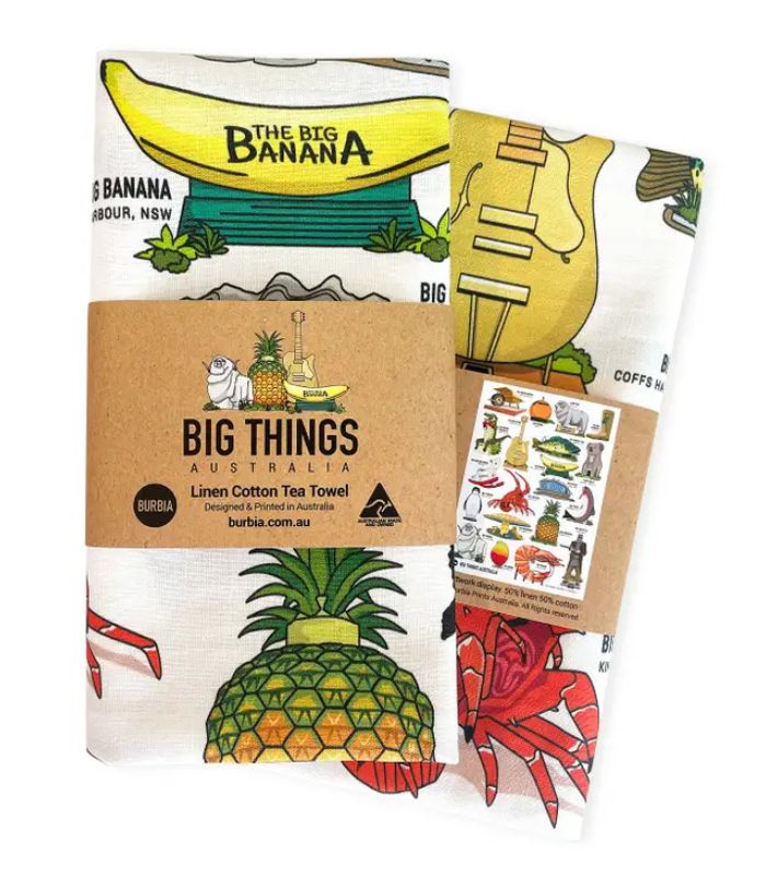 Big Things Australia Tea Towel | Ink You