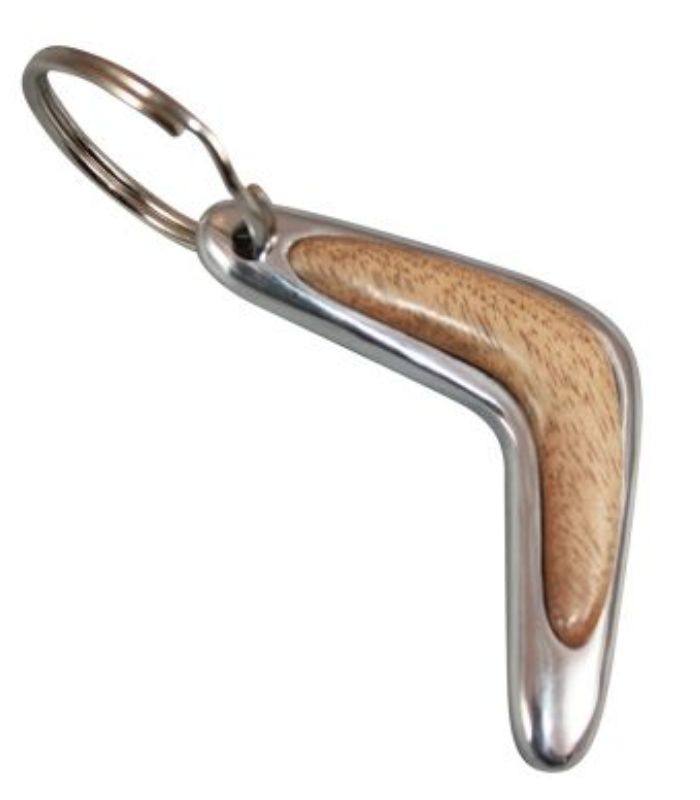 Boomerang Keyring - Bayong Wood | Ink You