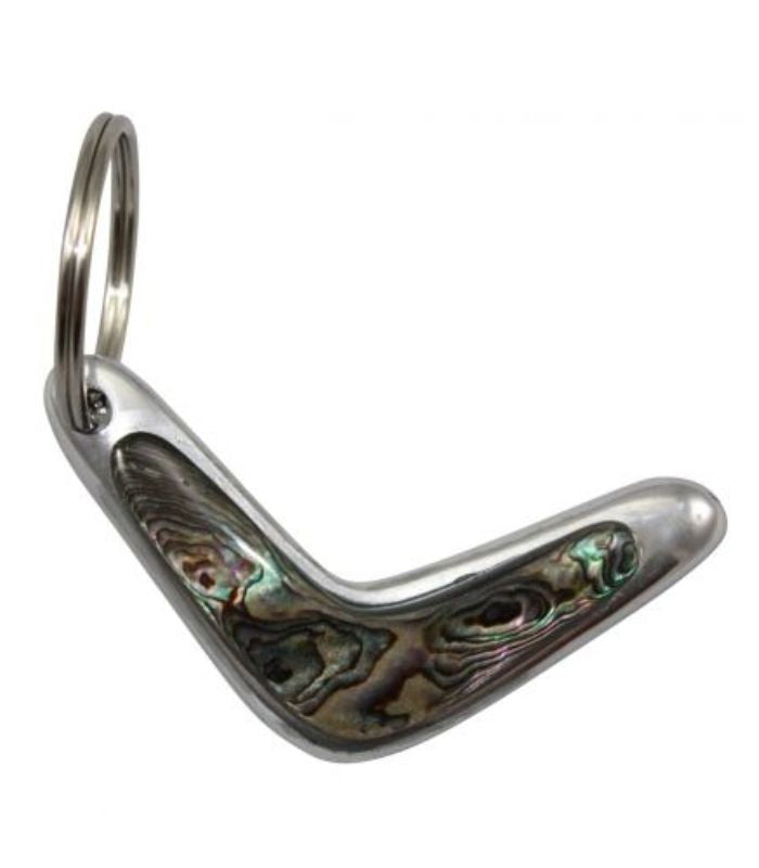 Boomerang Keyring - Paua Shell | Ink You