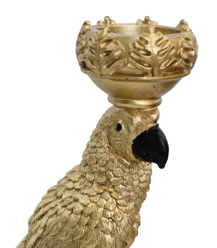 Noble Parrot Candle Holder