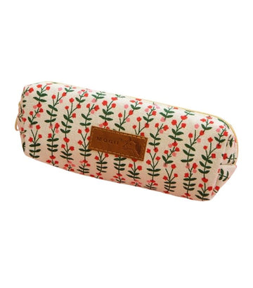 flowers canvas pencil case - 0