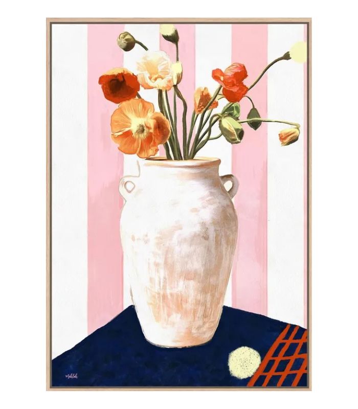 The Artist Lab - Inkheart - Poppy Stripe - 50x70x3.5cm | Ink You