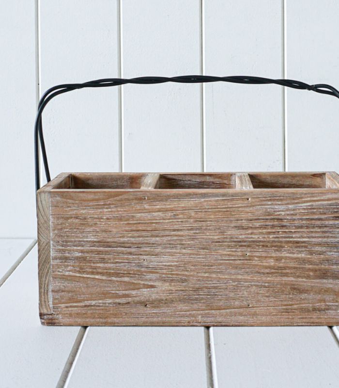 Kitchen Caddy With Wire Handle | Ink You