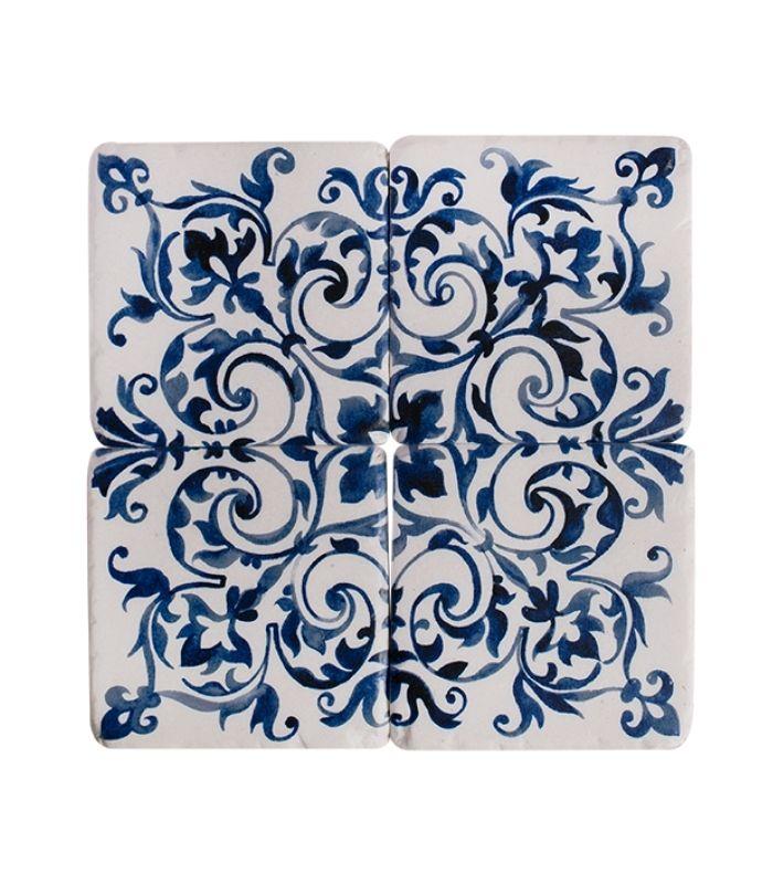 Resin Spanish Tile Coasters - Azulejos | Ink You