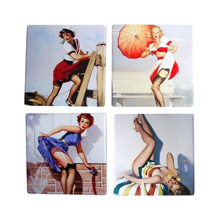 Coasters Retro Ladies Coasters