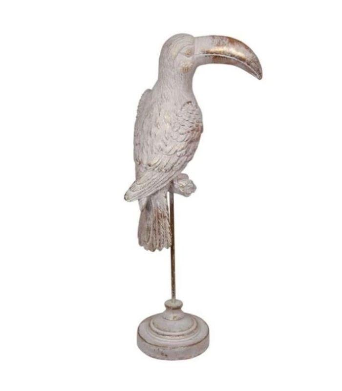 Pale Pink/Gold Toucan on Stand | Ink You