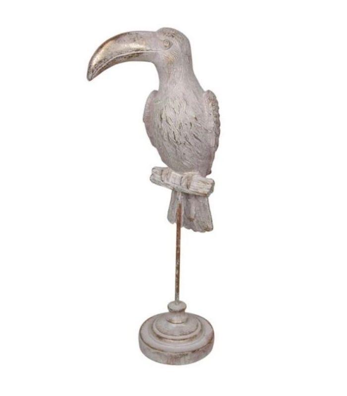 Pale Pink/Gold Toucan on Stand | Ink You