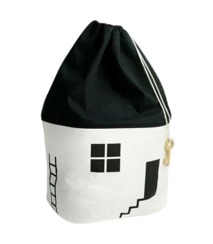 cotton canvas drawstring bag house - 0