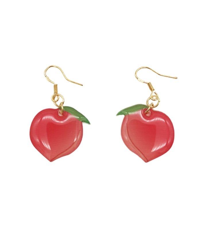 Earrings Acrylic Peach Earrings