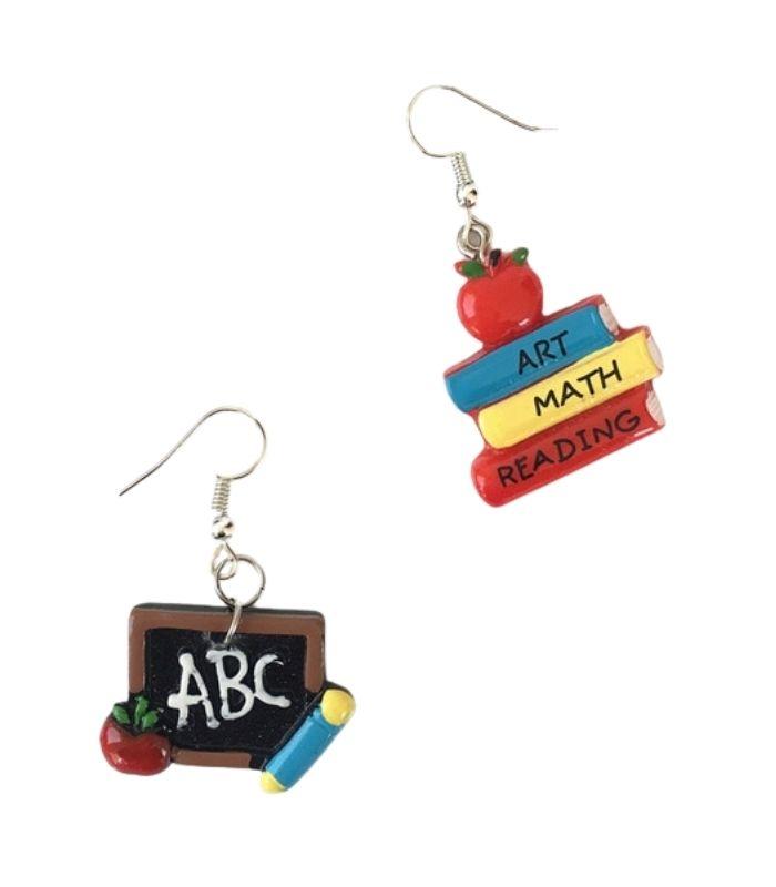 School Blackboard and Books Earrings | Ink You