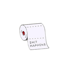 Shit Happens Enamel Lapel Pin | Ink You