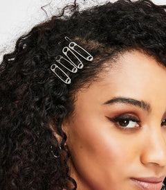 Safety Pin Hair Clip - Silver | Ink You
