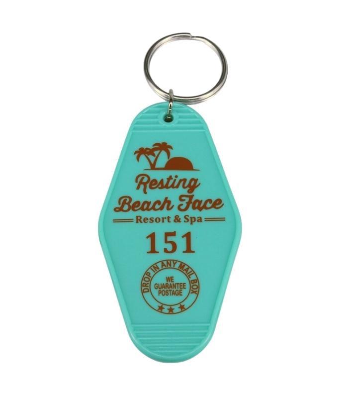 Transform your keys with this 🌴 Resting Beach Face Resort Key Tag! 🌞 ...