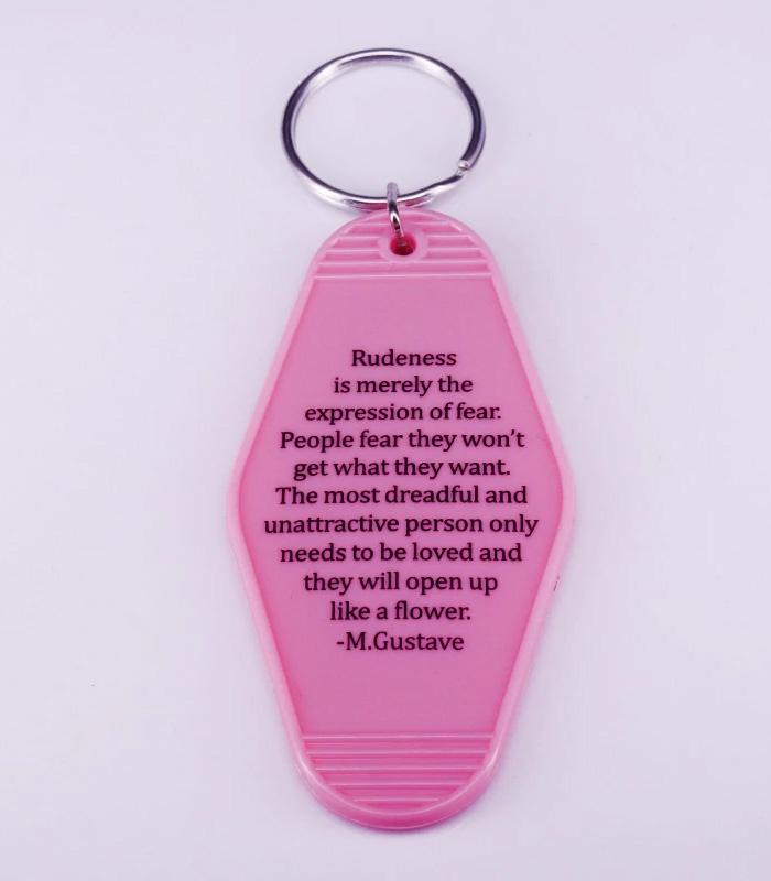 Keychain The Grand Budapest Hotel Inspired Key Tag
