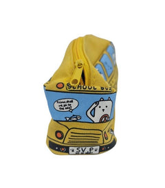 Yellow School Bus Canvas Pencil Case | Ink You