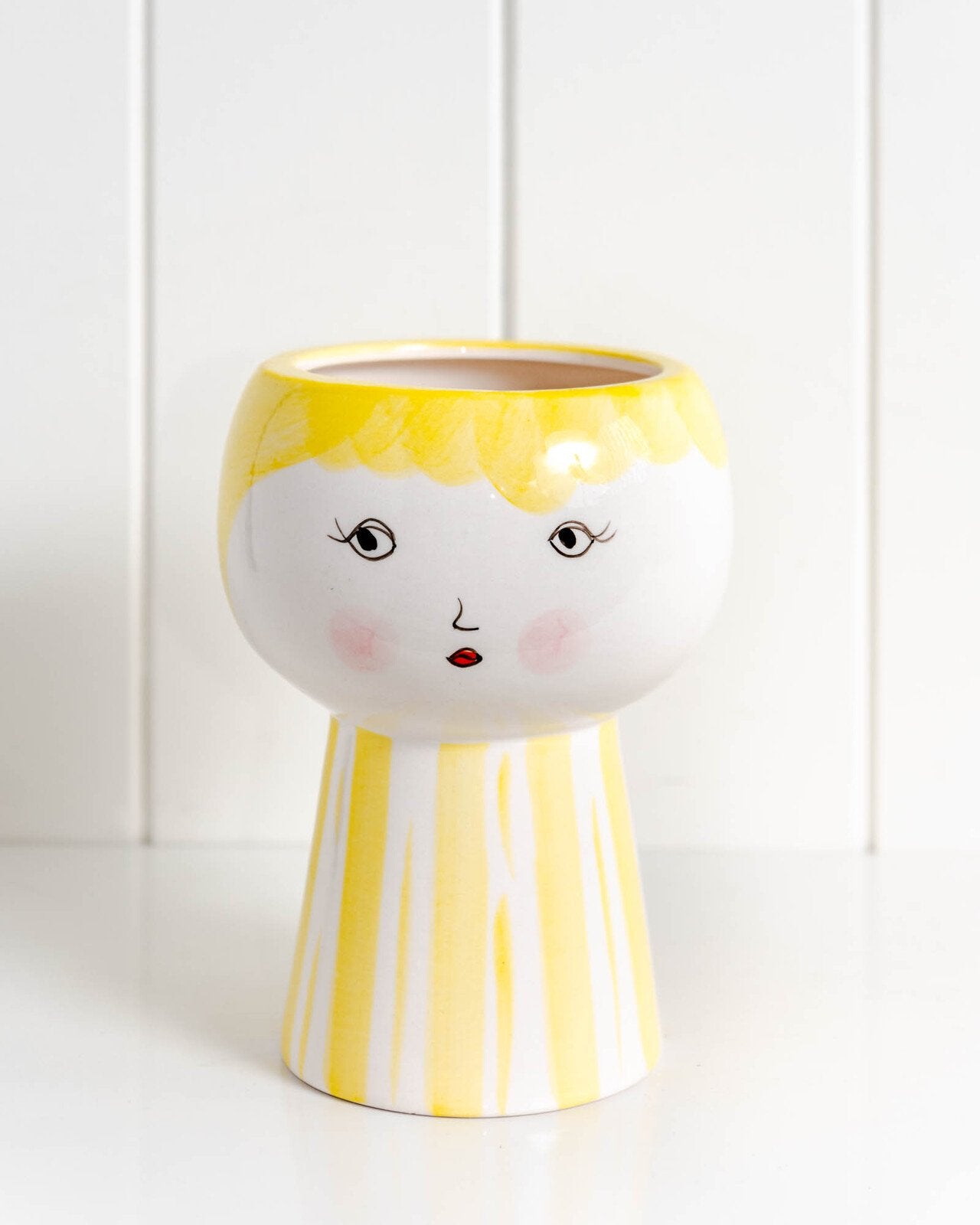 Petuna Face Vase Planter - Yellow | Ink You