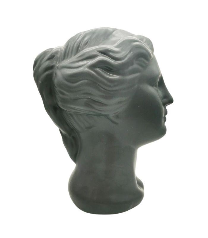 Portrait Woman Statue Vase - Black | Ink You