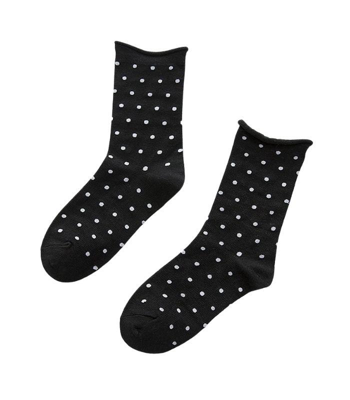 Polka Dot Socks - Black & White | Ink You